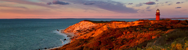 Gay Head Lighthouse at sunset